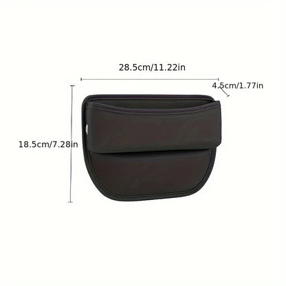 Leather Car Seat Gap Organizer Multifunctional Vehicle Storage Box Creative Interior Decoration Carriage Gap Placement Box
