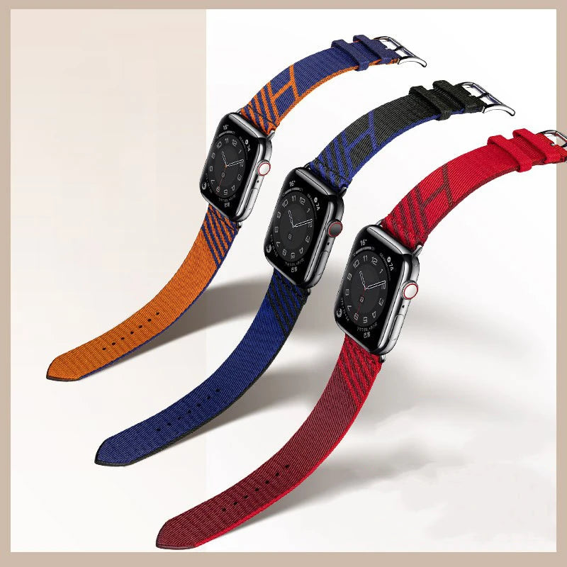 Jumping Single Tour Strap For Apple Watch 11 10 9 SE 3 45mm 41mm 46mm 40mm 42mm 44mm Woven Nylon Strap For iWatch Ultra 3 2 49mm