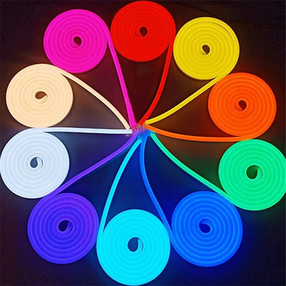 USB LED Neon Rope Lights, RGB Led Strip Lights with Remote, Color Changing Flexible Led Light Strip, Gaming 5V Neon Lights