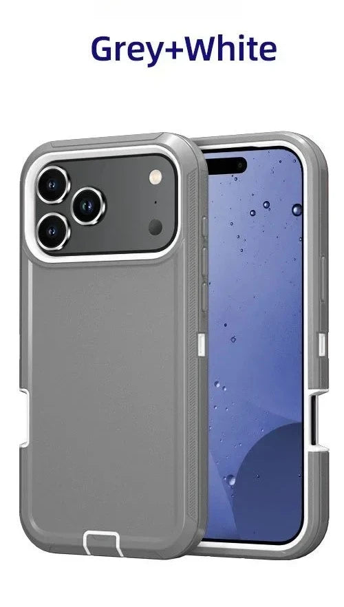 Premium Military Grade Heavy Armor Phone Case for IPhone 17 Air 16 15 14 Plus 13 12 ProMax Pro Shockproof Hard Protective Cover