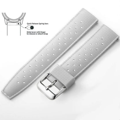 Tropical Silicone Watch Band Quick Release Watch Band 18mm 20mm 22mm Rubber Tropic Smart Watch Strap for Oris Seiko Citizen