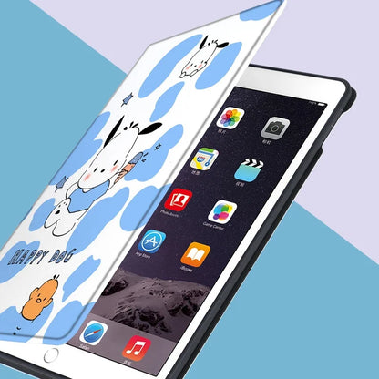 For Ipad 10th Generations Cartoon Pochacco Case 9th 8th 7th 10.2in Kawaii Silicone Soft Case Pro 11in Air4 5 Mini6 Tablet Case