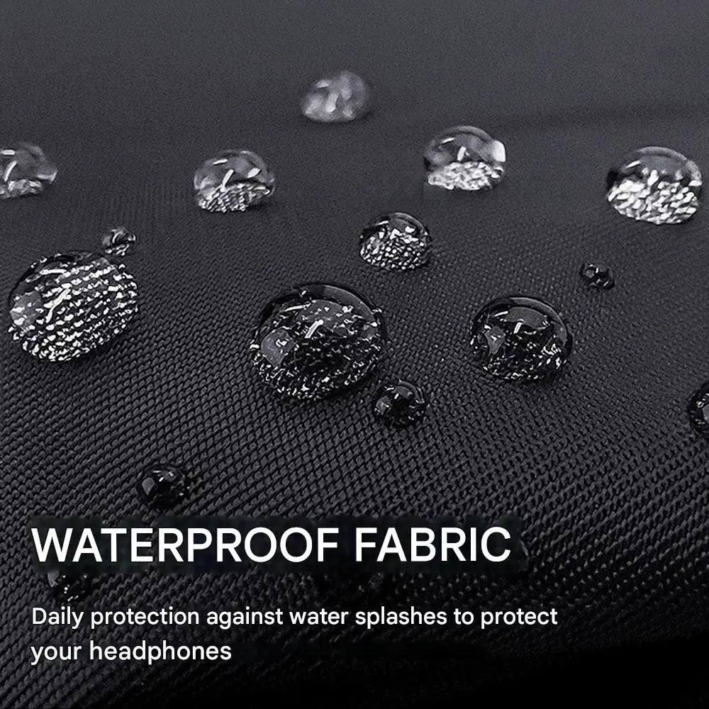 Large Earphone Hard Case with Mesh Pocket EVA Protective Case Waterproof Headphone Carrying Case for AirPods Max Headphones