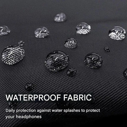 Large Earphone Hard Case with Mesh Pocket EVA Protective Case Waterproof Headphone Carrying Case for AirPods Max Headphones
