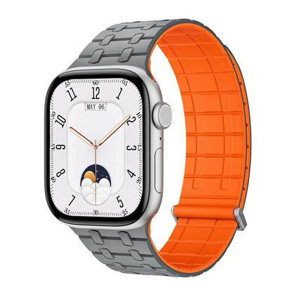 Magnetic Strap for Apple Watch Ultra 2 49mm Sport Silicone Loop Band for Iwatch Series 10 9 8 7 6 5 4 Se 46mm 45mm 44mm Correa