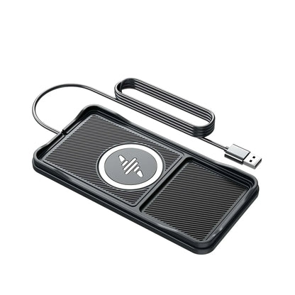 Car Wireless Charger Pad Base USB Cable for iPhone 16 15 14 13 12 Pro Max Samsung Xiaomi Airpods Pro 2 LG Fast Charging Station