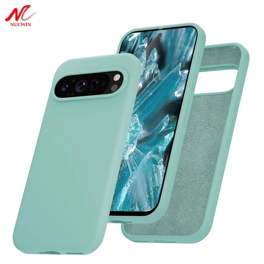 Fashion Liquid Silicone Case for Google Pixel 9 Pro XL 8A 7A 6A 5A Soft Skin Feeling TPU Cover for Google 9A 6 7 8 9 Pro 8Pro
