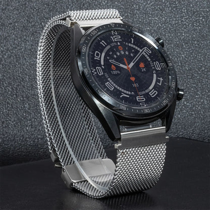 22mm Milanese Strap for Samsung Galaxy Watch 3 45 46mm for Xiaomi Redmi Watch 5 Active Metal Solo Loop Stainless Steel Wristband