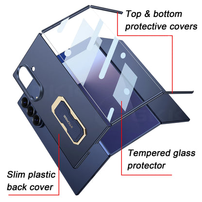 Ultra-thin Ring Holder Wrist Strap Case For Samsung Galaxy Z Trifold Outer Screen Glass Plastic Cover For Galaxy Z Trifold Case