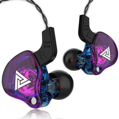 VIKEFON QKZ AK6 In Ear Earphone 6 Dynamic Driver Unit Headphone With Mic Stereo Sports HIFI Subwoofer Headset Monitor Earbuds