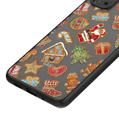 Back Phone Cover Case for Samsung Galaxy S23 Ultra S20 S21 S22 Plus S10 S9 S24 FE S25 Edge Cartoon Christmas Style Pattern