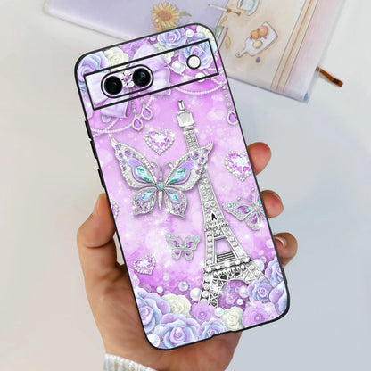 For Google Pixel 8A Case Stylish Painted Cover Soft TPU Shockproof Phone Case For Google Pixel 8 Pro Pixel8A Fundas Coque Bumper