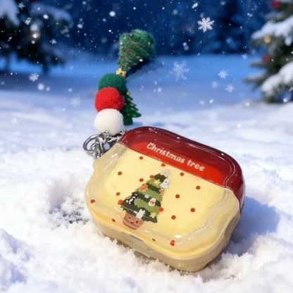 Cute Cartoon Christmas Tree & Animal Case Gen Protective Cover For Daily Use Holiday Travel  For AirPods Pro 1/2/3 Peripheral