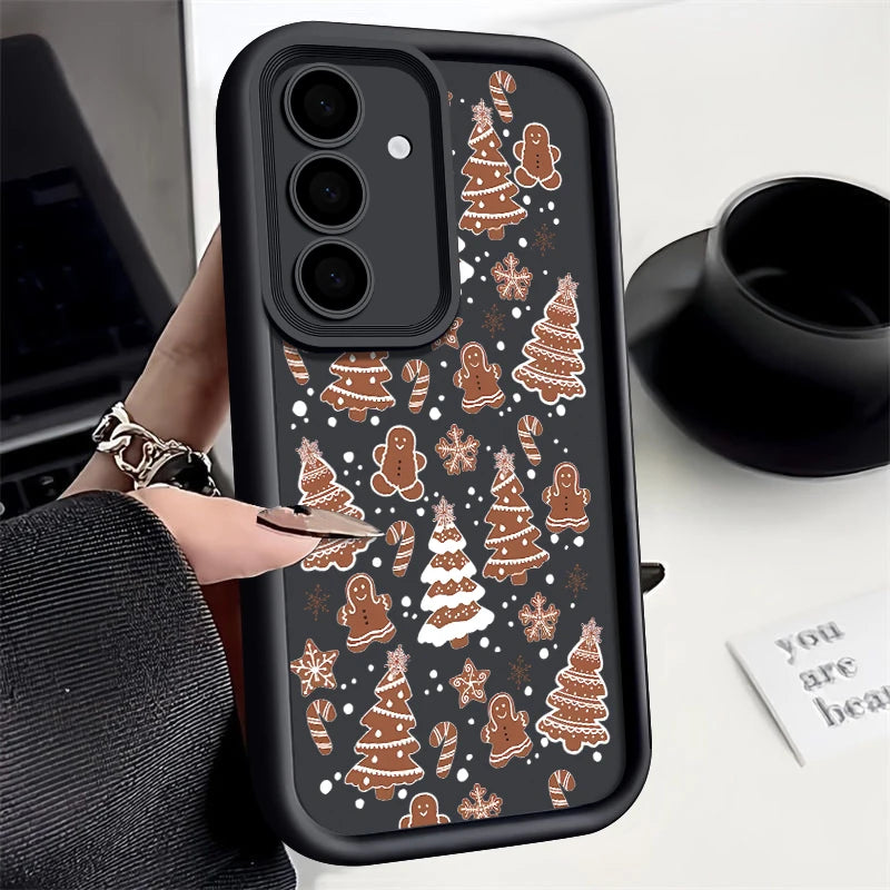 Merry Christmas Trees Case For Samsung Galaxy S25 Edge S24 S23 Ultra S22 Plus A17 A56 A36 A26 A16 A55 A15 A54 S24 S25 FE Cover