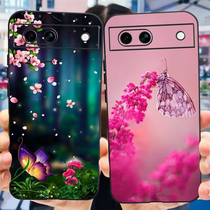For Google Pixel 8A Case Stylish Painted Cover Soft TPU Shockproof Phone Case For Google Pixel 8 Pro Pixel8A Fundas Coque Bumper