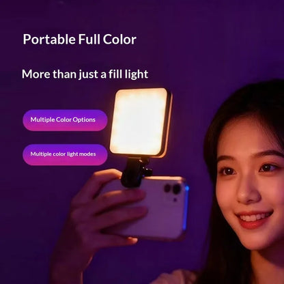Selfie ring light with clip, compatible with MagSafe iPhone, LED mobile phone ring light, suitable for laptop makeup