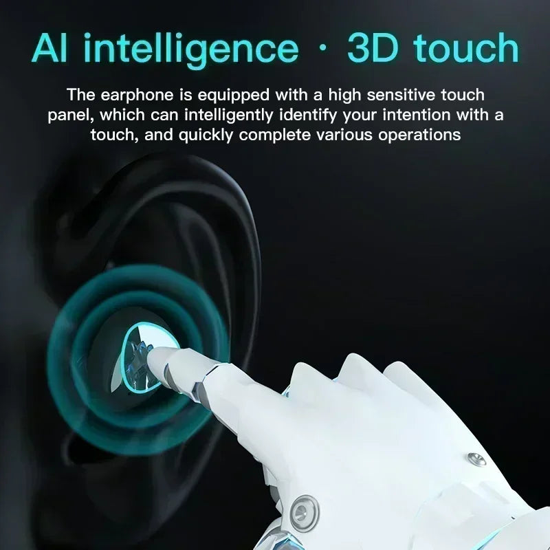 Original M10 Wireless Bluetooth Earpods - All-in-One Sports Headphones with Active Noise Canceling, Stereo Sound & Built-in Mic