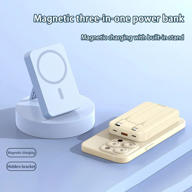 Xiaomi 100000mAh Power Bank Magnetic Wireless Fast Charging External Battery Pack Type-C Powerbank For IPhone16 Xiaomi SAMSUNG