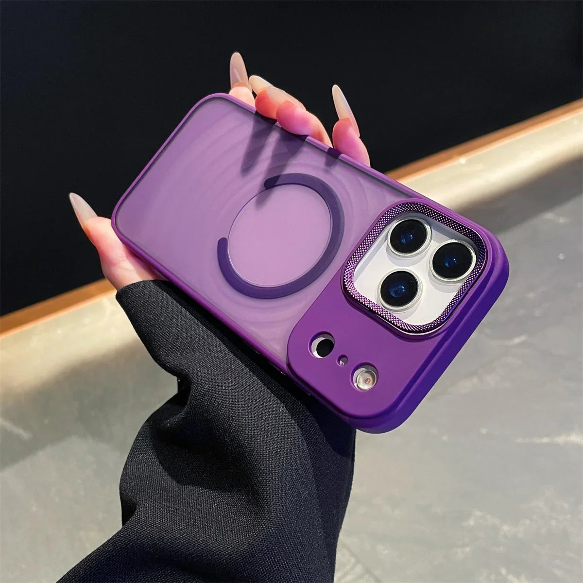 Wave Ripple Pattern for Magsafe Magnetic Phone Case for IPhone 17 Air 16 15 14 Plus 13 12 Pro MAX Translucent Protective Cover