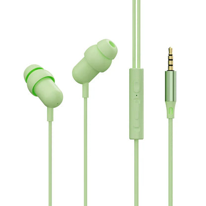 VAORLO 3.5MM AUX /Type C Digital Chip Wired Sleeping Earphones With Microphone Wire Control In Ear Headset For Samsung iPhone 15