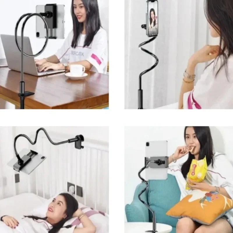 Flexible Gooseneck Tablet Stand for Desk Clip Rotating Clamp Adjustable Long Arm Lazy Mount for Ipad Bed Desk Phone Holder New