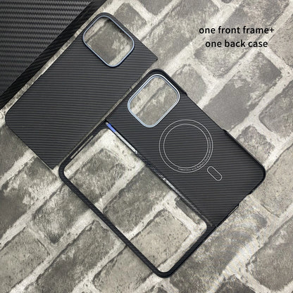 For Google Pixel 10 Pro Fold Kevlar Magnetic Slim Case - Business Foldable Armor with Magnetic Hinge Shockproof Design