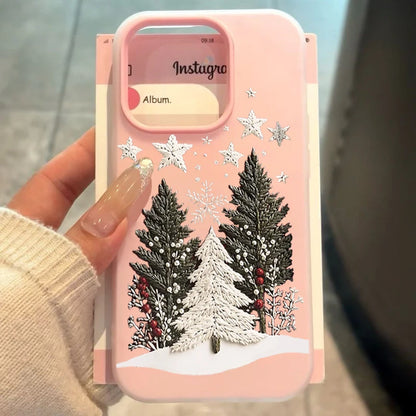 Funda For Samsung Galaxy A16 A56 5G A17 A55 Case Christmas Tree Phone Case For Galaxy S25 FE S24 S23 Ultra Plus S22 Back Cover
