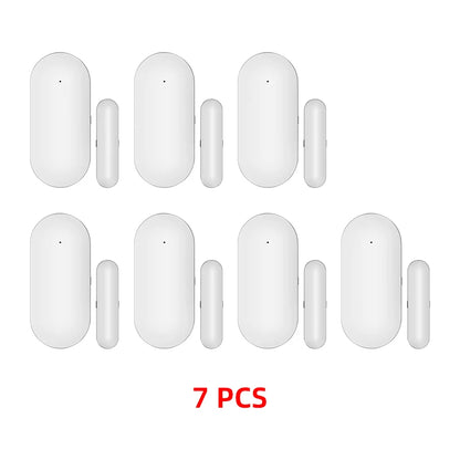 Hot Sale Wireless Magnetic Door & Window Sensor EV1527 Coding Mode RF 433MHz for Home Security Alarm System Burglar Alarm Kits