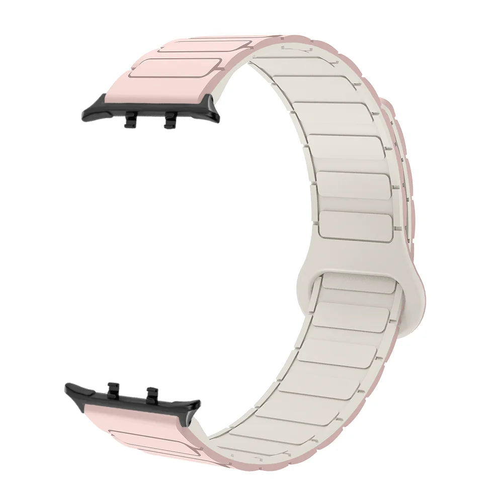 Armor Style Magnetic Wristband For Honor Watch 5 Quick Release Washable Breathable Silicone Sport Smart Watch Band Men Women