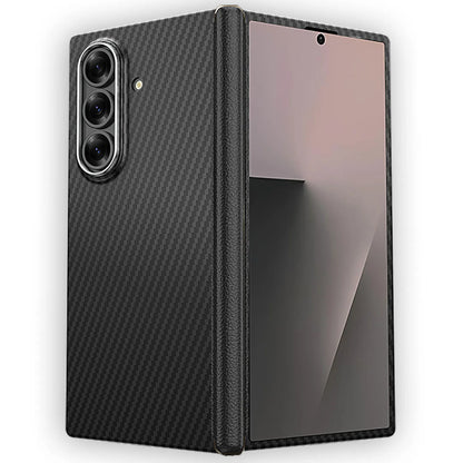 Real Pure Carbon Fiber Cover For SAMSUNG Galaxy Z Fold 7 Case Aramid Fiber Ultra Thin CoverCentral hinge protection for Magsafe