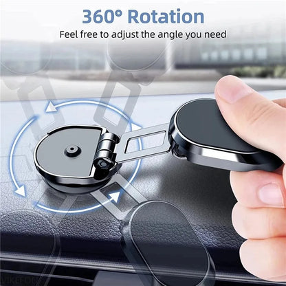720° Rotation Foldable Magnetic Car Phone Holder Adjustable Universal Dashboard Stand Air Vent Mount GPS For iPhone Samsung