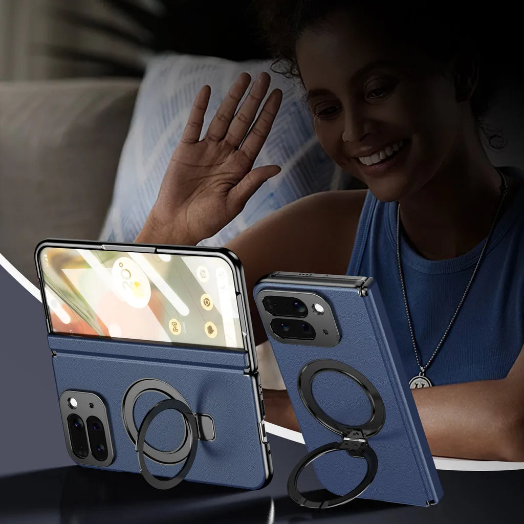 Magnetic Hinge Case For Google Pixel 10 Pro Fold 360 Full Protection Screen Glass Wireless Magnetic Holder Cover