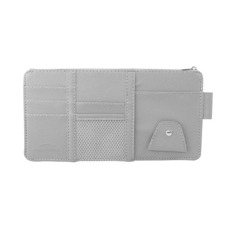 Car Styling Visor Organizer Auto Sun Visor Storage Pouch Car Organizer Sunglasses Holder Card Organizer Ticket Pocket Pen Holder