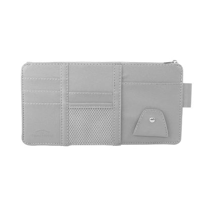 Car Styling Visor Organizer Auto Sun Visor Storage Pouch Car Organizer Sunglasses Holder Card Organizer Ticket Pocket Pen Holder