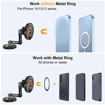 NEW Car Wireless Charger Stand Magnet Car Mount Fast Charging Station Phone Holder Bracket For iPhone 16 15 14 13 12 Pro Max