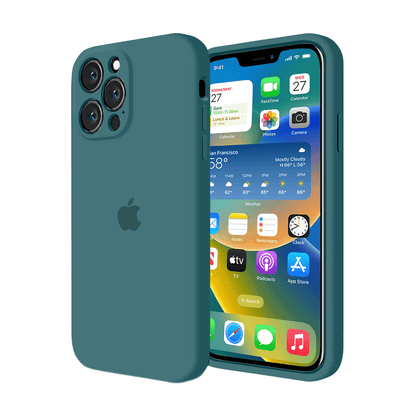 iPhone Camera Protection Silicone Case (Cosmic Blue)