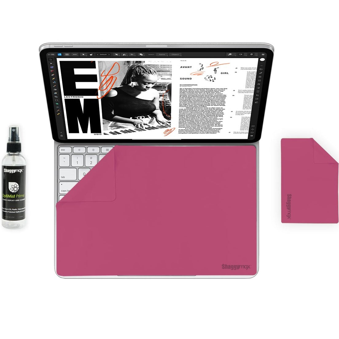 iPad Pro 13" M5 Microfiber UnderWare Pac OptiMist Prime Cleaning Kit