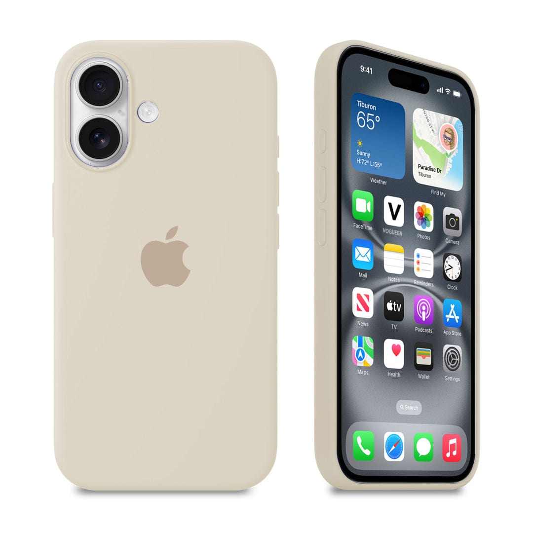 iPhone Silicone Case (Antique White)
