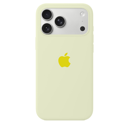 iPhone Silicone Case (Creamy Yellow)