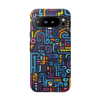 NEON GLYPHS | Tough Phone Case