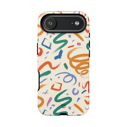 DOODLE BRUSH STROKES | Tough Phone Case