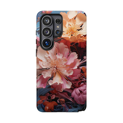 PAINT SWIRL FLOWERS | Tough Phone Case