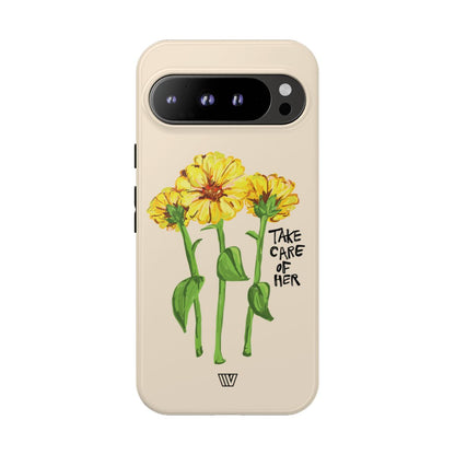 TAKE CARE OF HER | Tough Phone Case
