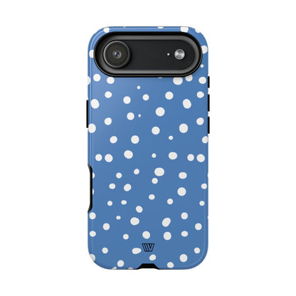 DUSTY BLUE DOTS | Tough Phone Case