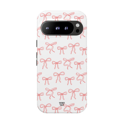 RED RIBBON CHARM | Tough Phone Case