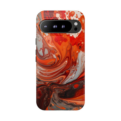 WHITE FIRE PAINT SWIRL | Tough Phone Case