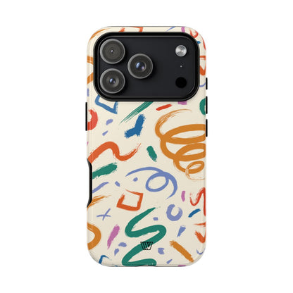 DOODLE BRUSH STROKES | Tough Phone Case