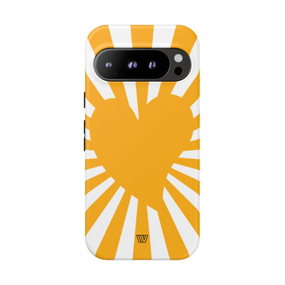 HEART SUN RAYS | Tough Phone Case