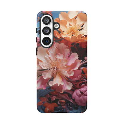PAINT SWIRL FLOWERS | Tough Phone Case
