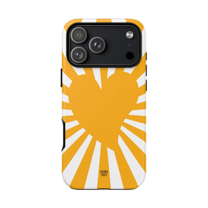 HEART SUN RAYS | Tough Phone Case